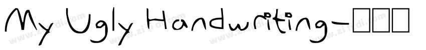 My Ugly Handwriting字体转换
